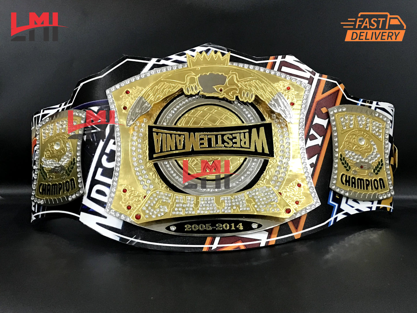 Wrestlemania 40 Spinner World Heavyweight Championship Belt - LMI Championship Belts