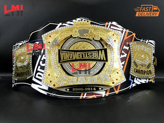 Wrestlemania 40 Spinner World Heavyweight Championship Belt - LMI Championship Belts