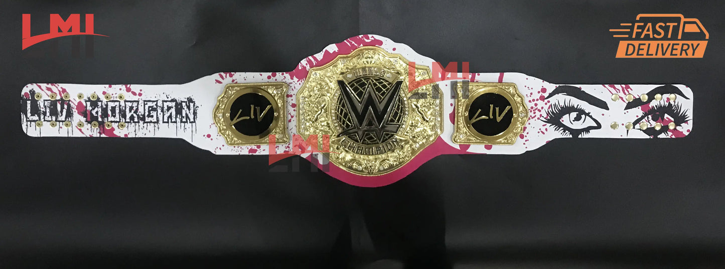 Custom Liv Morgan Women's World Heavyweight Championship Belt LMI Championship Belts