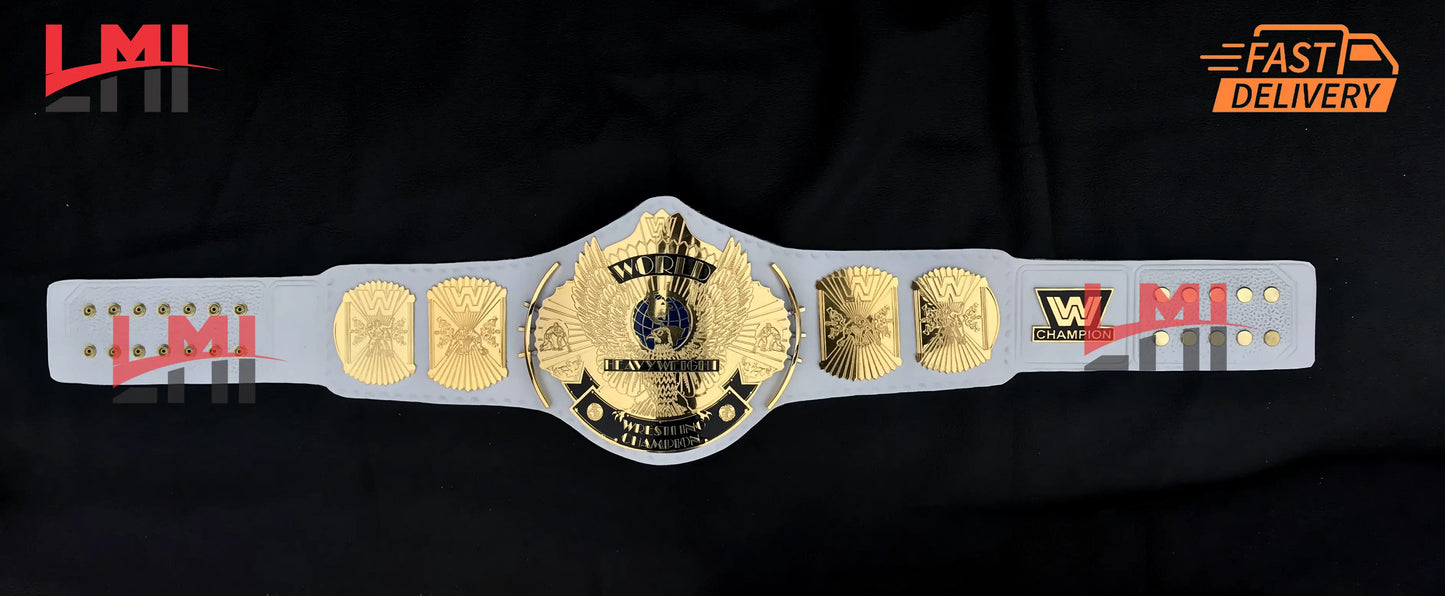 WWE White Winged Eagle Replica Championship Belt Wrestling Replica Belt 2mm - LMI Championship Belts