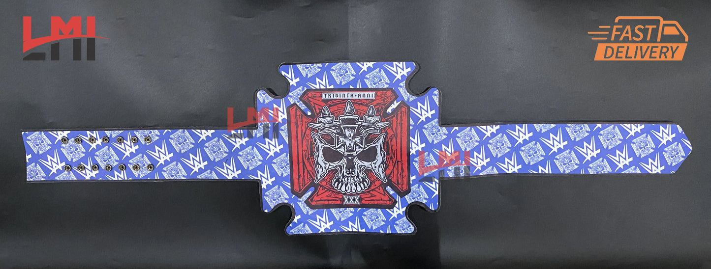 Triple H 30 Years Revolution Big Gold Championship Belt Wrestling Belt 2mm Brass - LMI Championship Belts