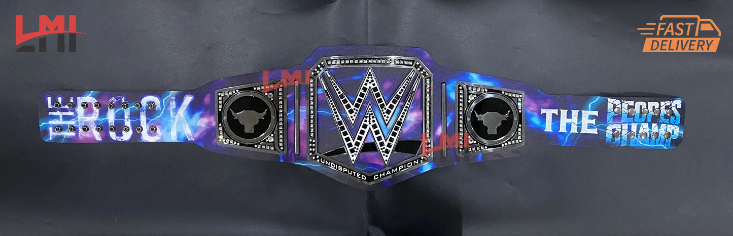 Custom The Rock Final Boss Universal Championship Belt Wrestling 2mm Brass LMI Championship Belts