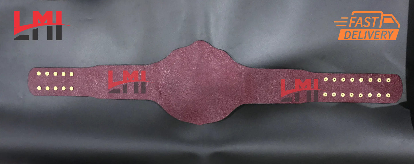 Custom Dolph Ziggler Big Gold World Heavyweight Championship Belt 2MM Brass LMI Championship Belts