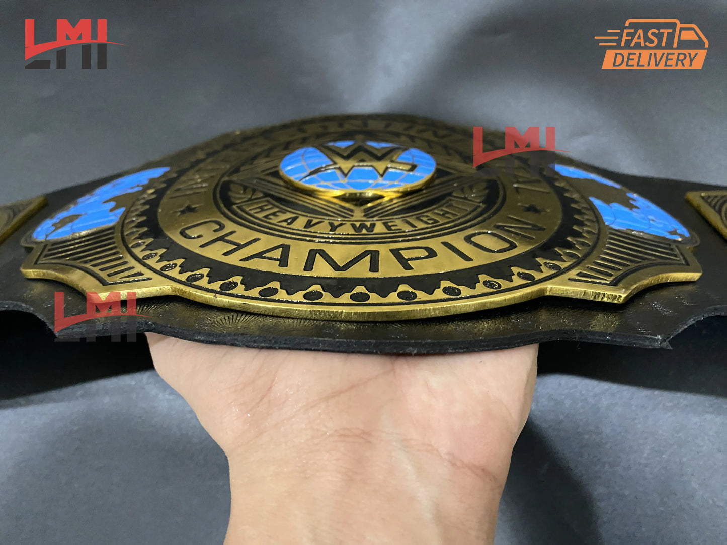 Jey Uso Yeet Intercontinental Championship Belt Wrestling Belt 4mm Brass LMI Championship Belts
