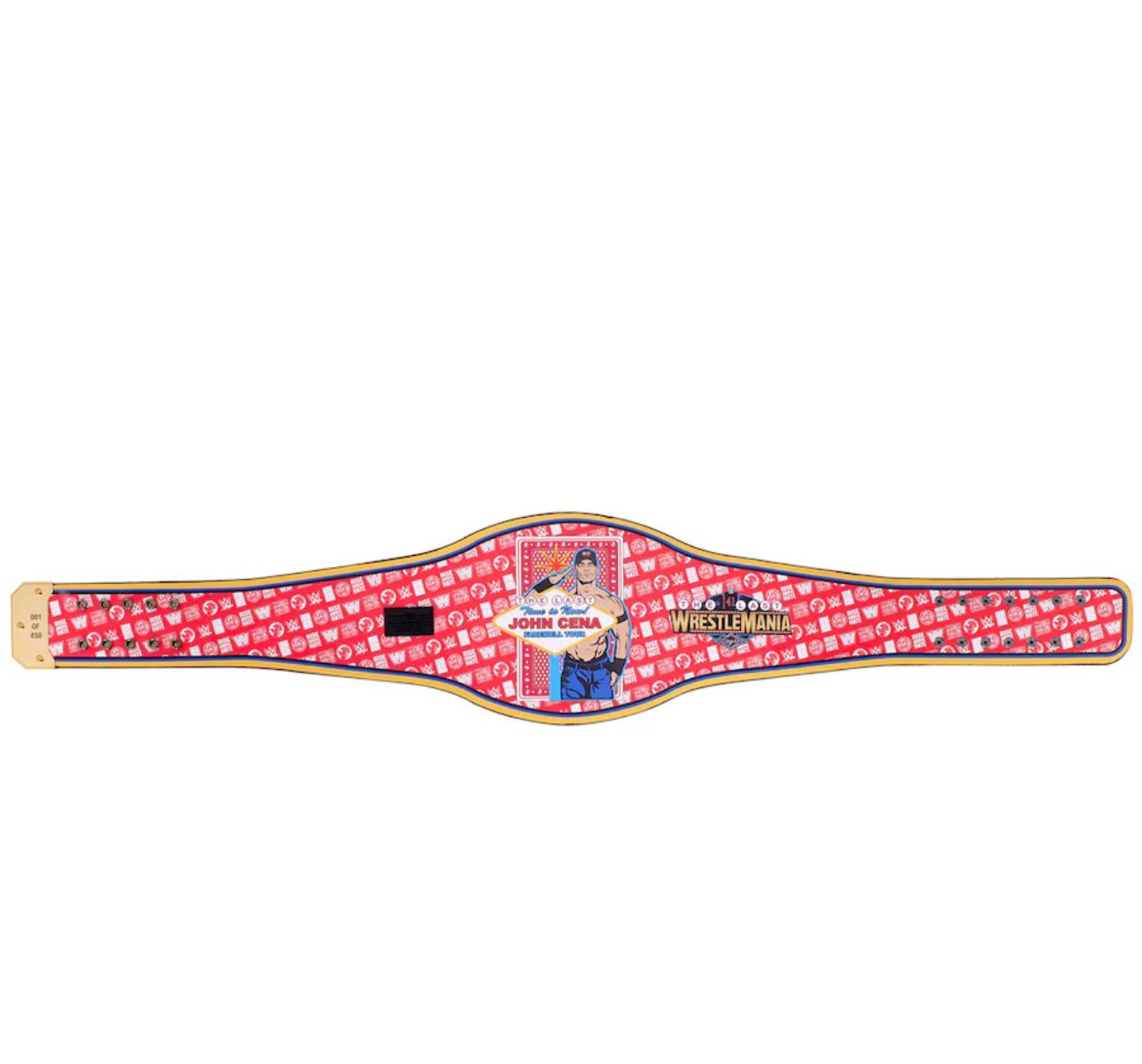 John Cena Farewell Tour 2025 Las Vegas Spinner Championship Replica Title Belt 2mm Brass