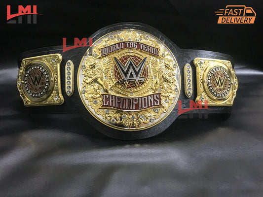 WWE New World Tag Team Heavyweight Replica Wrestling Championship Belt 6mm Diecast - LMI Championship Belts