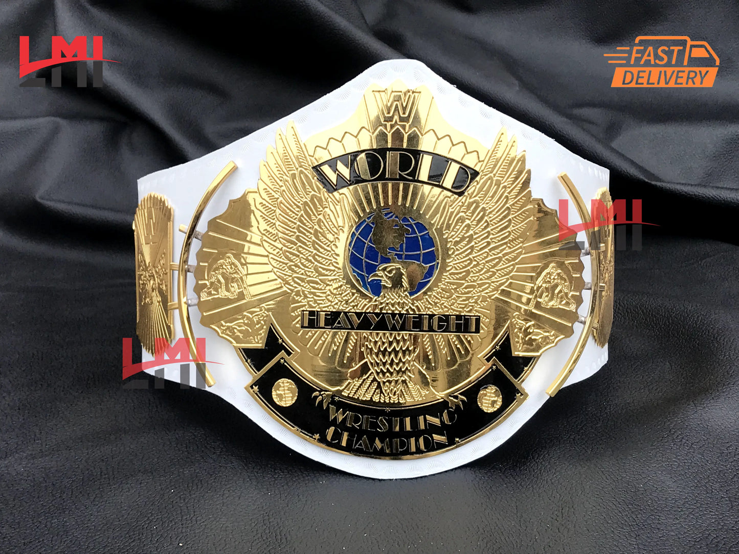 WWE White Winged Eagle Replica Championship Belt Wrestling Replica Belt 2mm - LMI Championship Belts