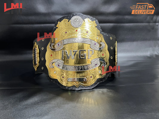 IWGP Version 4 World Heavyweight Championship Belt Wrestling 2mm Brass LMI Championship Belts