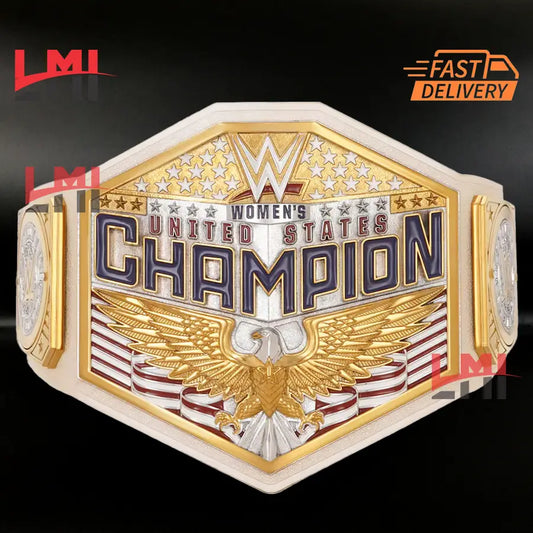 WWE Women's United States Championship Belt Wrestling 2mm Brass - LMI Championship Belts