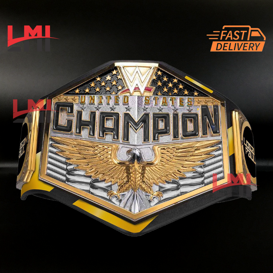 Logan Paul Signature United States Championship Belt Replica Wrestling Belt 4mm Diecast - LMI Championship Belts