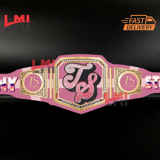 Tiffany Stratton Custom Universal World Heavyweight Championship Belt 2mm Brass - LMI Championship Belts
