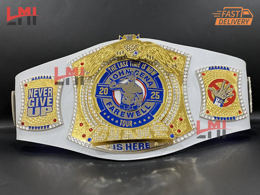 John Cena Farewell Tour 2025 Los Angeles Spinner Championship Belt Replica Wrestling 2mm Brass