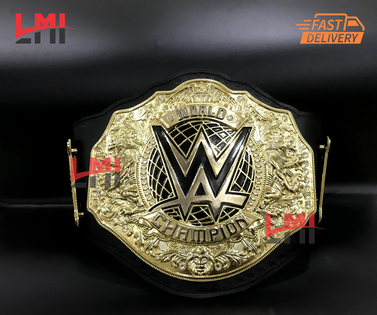 New World Heavyweight Championship Belt Replica Wrestling belt 6mm Diecast - LMI Championship Belts
