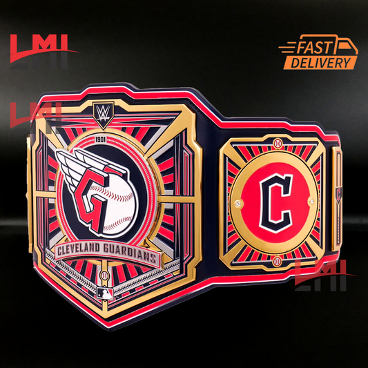 Cleveland Guardians WWE Legacy MLB Championship Belt 2MM Brass LMI Championship Belts