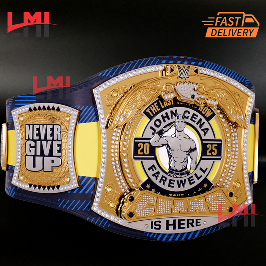 John Cena Farewell Tour 2025 Glasgow Spinner Championship Belt Wrestling Brass LMI Championship Belts