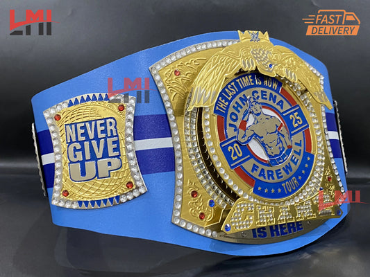 John Cena Farewell Tour 2025 Toronto Spinner Championship Belt Wrestling Brass LMI Championship Belts
