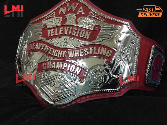 NWA Television Heavyweight Wrestling Championship Title Belt 2mm LMI Championship Belts