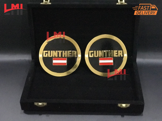 WWE Gunther Signature Black Side Plates 4mm LMI Championship Belts