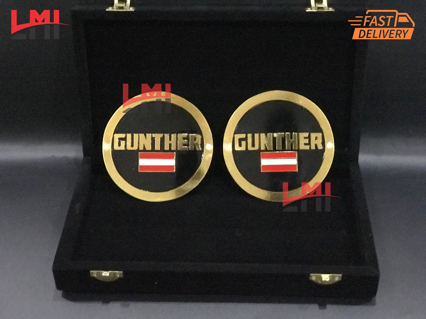 WWE Gunther Signature Black Side Plates 4mm LMI Championship Belts