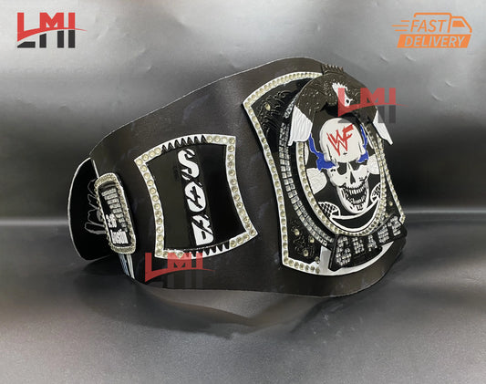 Custom Smoking Skull Spinner Replica Championship Belt Wrestling 2mm Brass