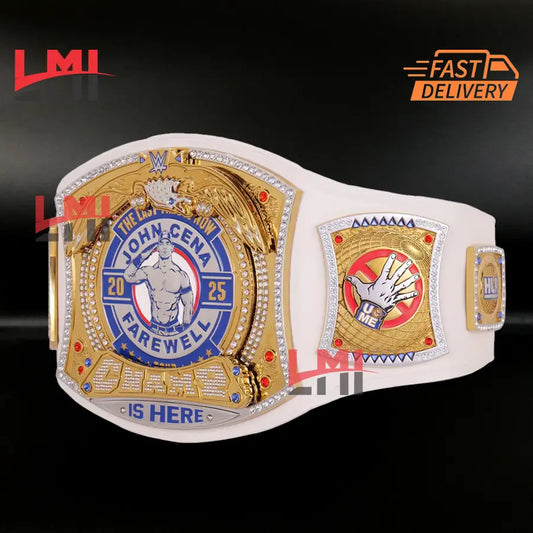 John Cena Farewell Tour 2025 Los Angeles Spinner Championship Belt Replica Wrestling 2mm Brass LMI Championship Belts