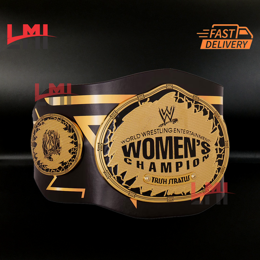 Custom Trish Stratus Signature Series Women's Championship Belt Wrestling 2mm Brass LMI Championship Belts