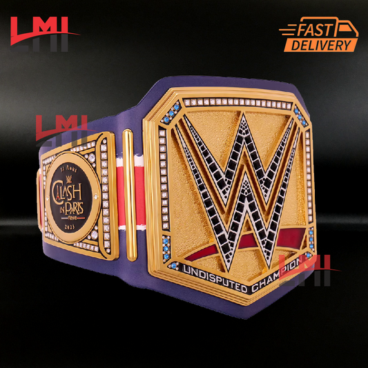 Clash In Paris 2025 Universal WWE Championship Belt Wrestling Title 10MM Diecast LMI Championship Belts