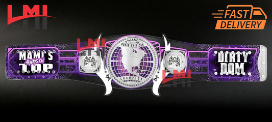 Custom Dominik Mysterio NXT North American Championship Belt 2mm Brass - LMI Championship Belts