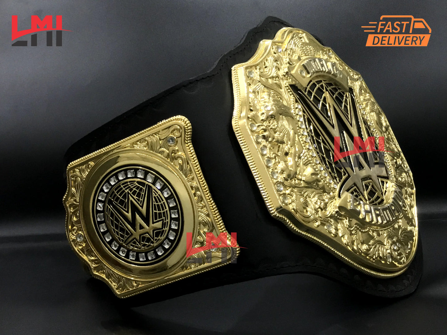 New World Heavyweight Championship Belt Replica Wrestling belt 6mm Diecast - LMI Championship Belts