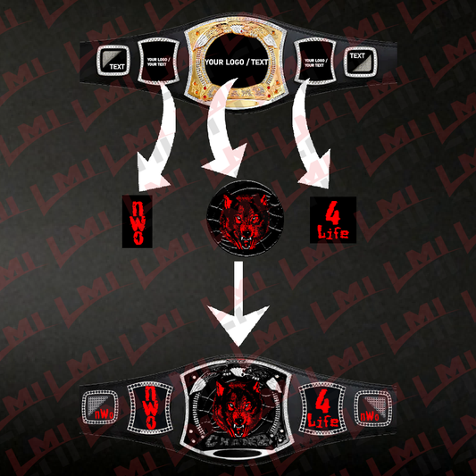 Personalized Championship Belt | Custom WWE, AEW, NFL & Fantasy Football Belts LMI Championship Belts