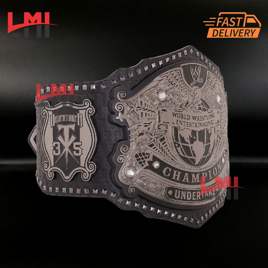 The Undertaker 35 Years American Badass Undisputed Signature Series Championship Belt Wrestling Title Belt LMI Championship Belts