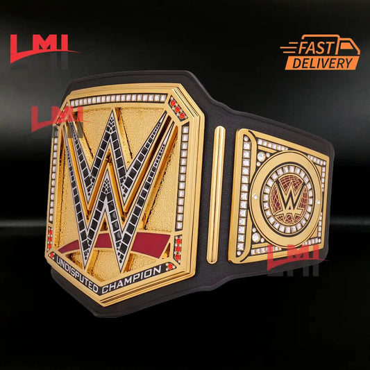 Undisputed Championship Belt Wrestling Replica Belt 10mm Diecast LMI Championship Belts