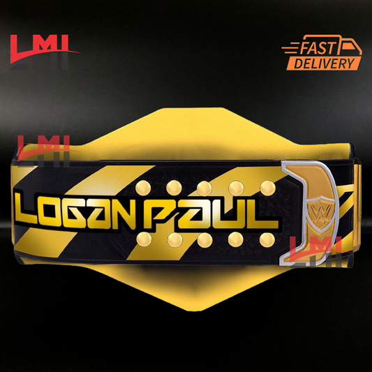 Logan Paul Signature United States Championship Belt Replica Wrestling Belt 4mm Diecast - LMI Championship Belts