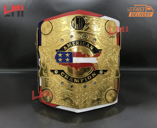 AEW MJF American Championship Belt Wrestling Title Belt 2mm Brass LMI Championship Belts