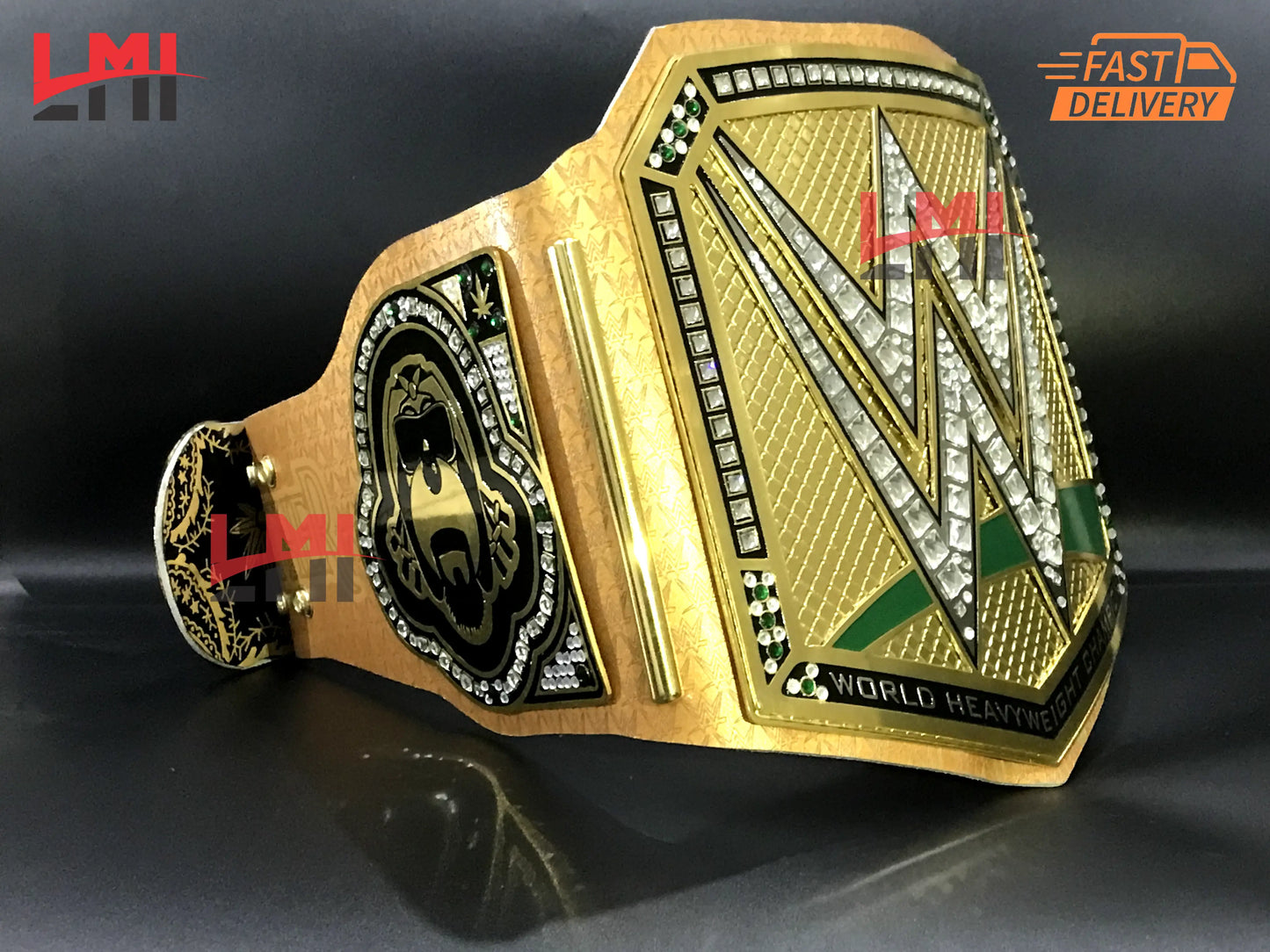 Snoop Dogg Wrestle Mania 39 Universal Championship Belt Dual Plate 2mm Brass - LMI Championship Belts