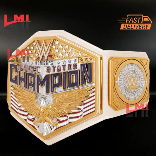 WWE Women's United States Championship Belt Wrestling 2mm Brass LMI Championship Belts