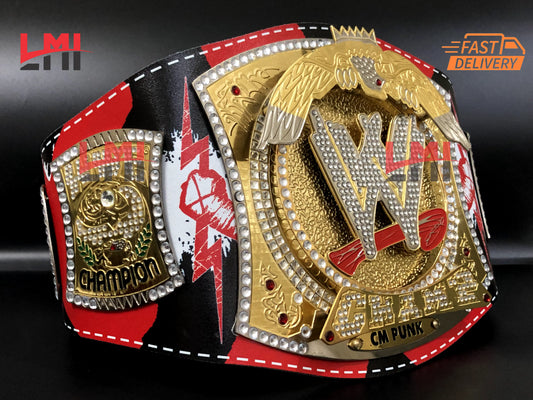 CM Punk Spinner World Heavyweight Championship Belt Replica LMI Championship Belts