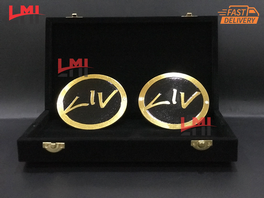WWE Liv Morgan Signature Black Side Plates 4mm LMI Championship Belts