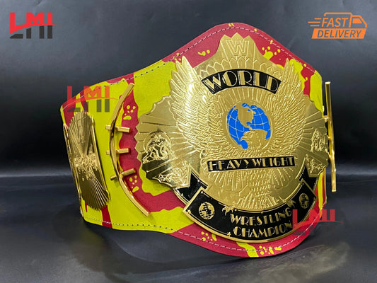 Tribute Hulk Hogan Winged Eagle Championship Belt Title Wrestling Belt LMI Championship Belts