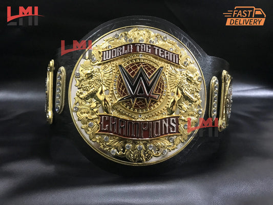 WWE New World Tag Team Heavyweight Replica Wrestling Championship Belt 6mm Diecast LMI Championship Belts
