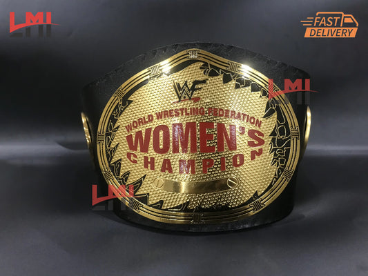 WWF Women's Oval Intercontinental Championship Belt 6MM Brass - LMI Championship Belts