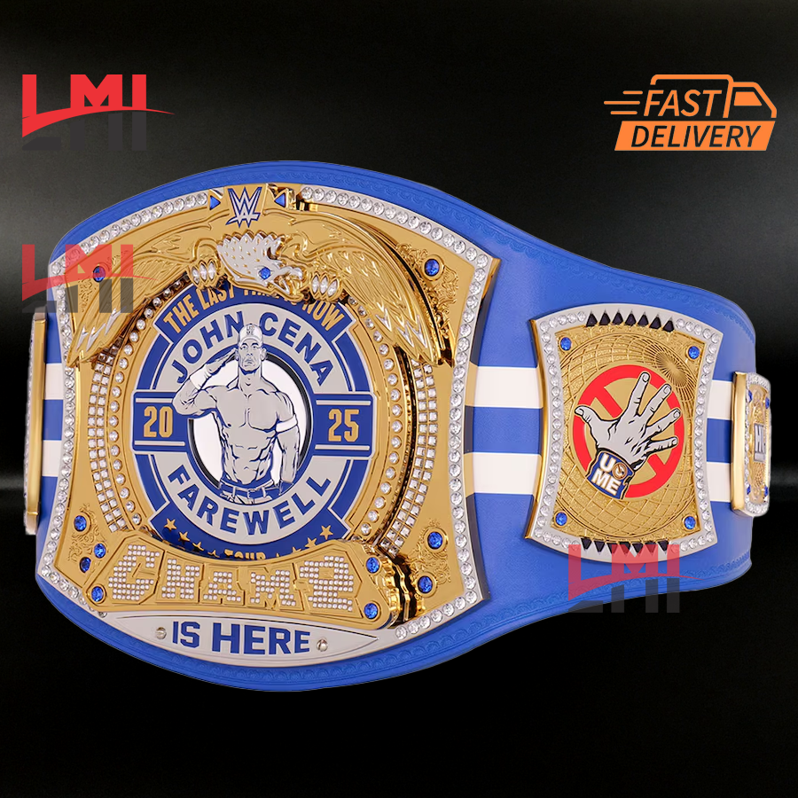 John Cena Farewell Tour 2025 Indianapolis Spinner Championship Belt Wrestling 2mm Brass