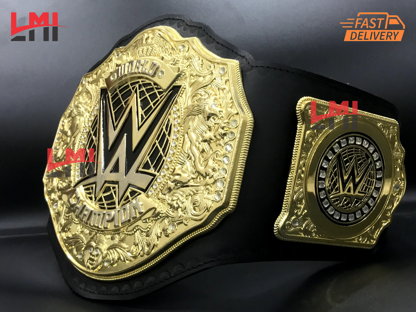 New World Heavyweight Championship Belt Replica Wrestling belt 6mm Diecast - LMI Championship Belts
