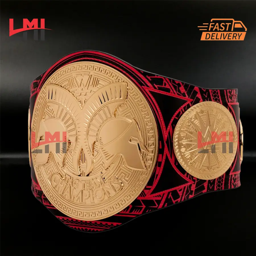 WWE Usos Signature Series Tag Team Championship Belt 2mm Brass
