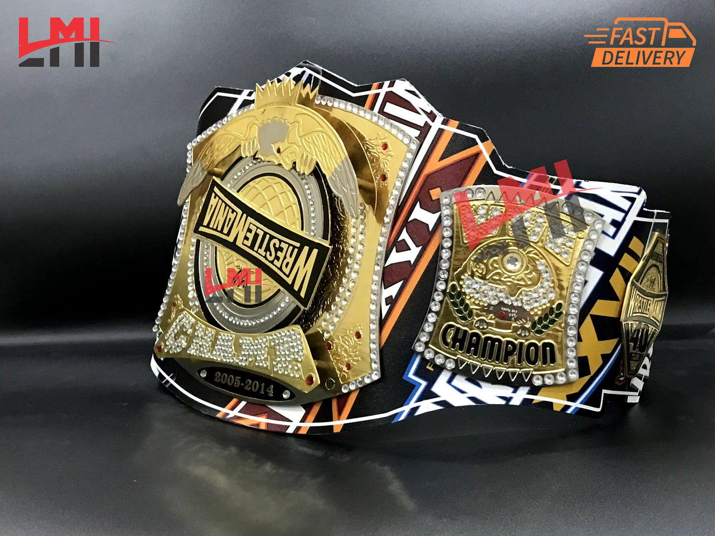 Wrestlemania 40 Spinner World Heavyweight Championship Belt - LMI Championship Belts