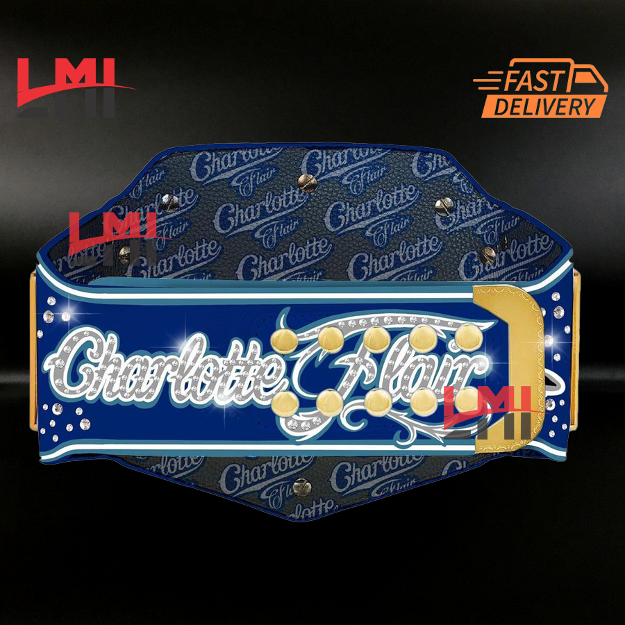 WWE Charlotte Flair The Queen Custom Championship Belt 2mm Brass - LMI Championship Belts