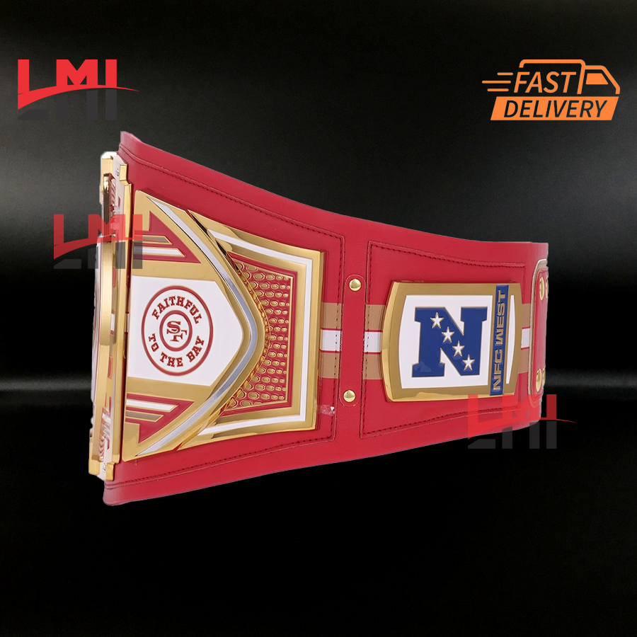 San Francisco 49ers WWE Legacy NFL Title Belts Championship Belt 2mm Brass
