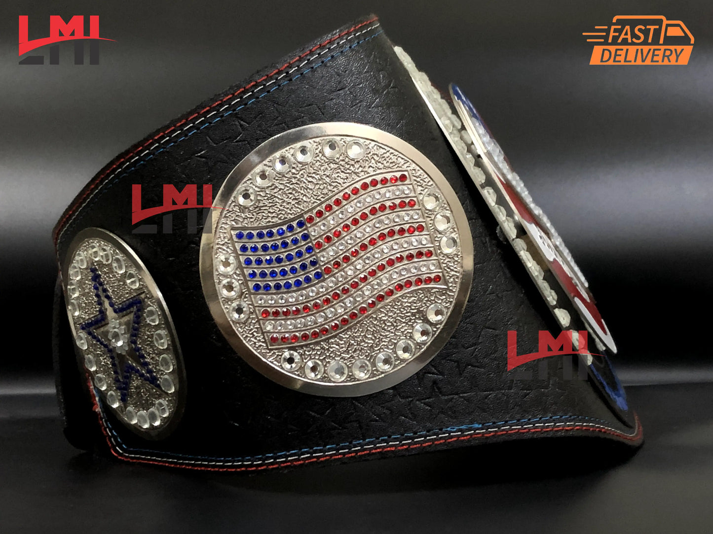United States Spinner World Heavyweight Championship Belt - LMI Championship Belts