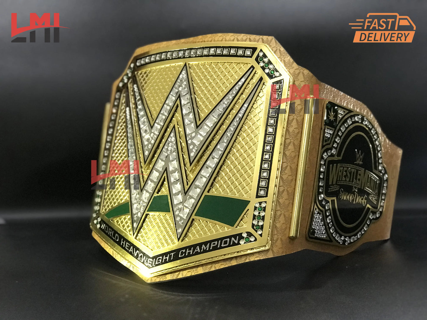 Snoop Dogg Wrestle Mania 39 Universal Championship Belt Dual Plate 2mm Brass - LMI Championship Belts