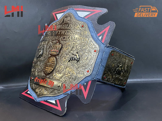 Triple H 30 Years Revolution Big Gold Championship Belt Wrestling Belt 2mm Brass